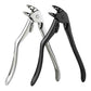 2Pcs Long Handled Curved Head Toe Nail Clipper-Black and Silver