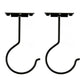 2Pcs Self Adhesive Foldable Banana Hook for Under Cabinet Metal Holder for Kitchen