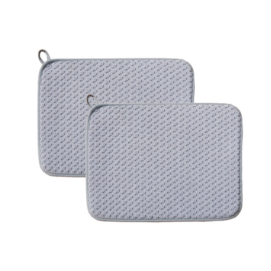 2Pcs 45x60cm Microfiber Dish Drying Mat for Kitchen Counter