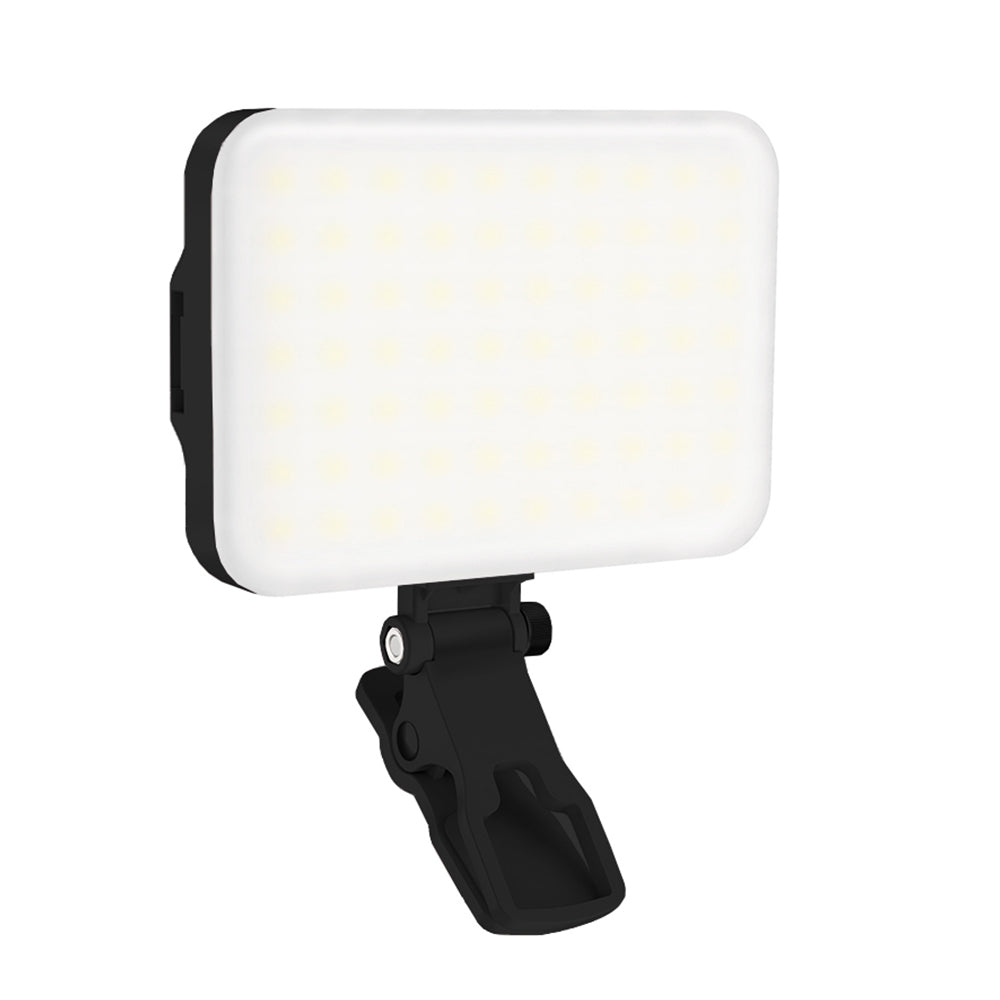 LED Portable Selfie Light with Clip and Hot Shoe Mount