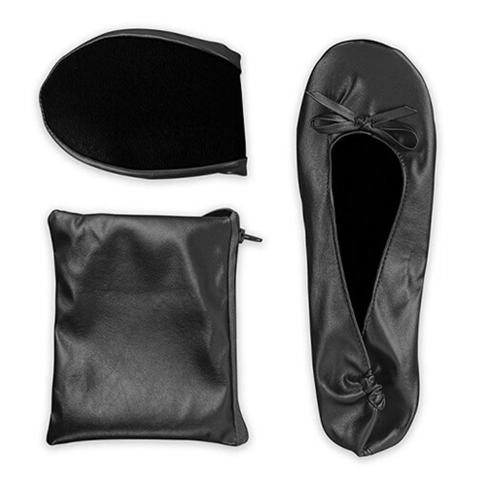 Women Foldable Indoor Ballet Flat Roll Slipper Shoes Dance Shoes Party Ball Prom