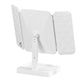 Tri-Fold Standing LED Makeup Mirror with 2X 3X Magnification