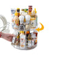 2Pcs 2 Tier Lazy Susan Turntable Spice Rack Organizer