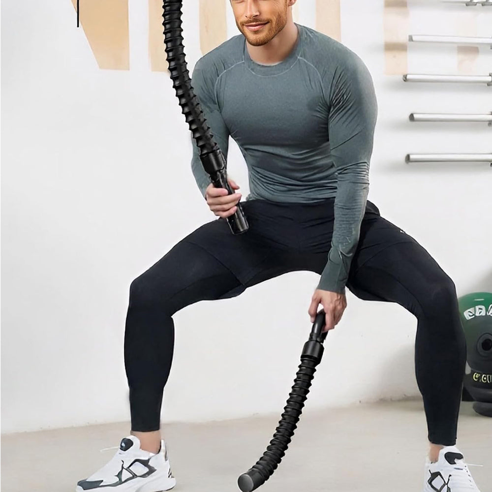 2Pcs Strength Training Battle Ropeless Fitness Sticks Set