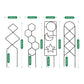 4Pcs Plant Climbing Trellis Metal Flower Plant Support Frame