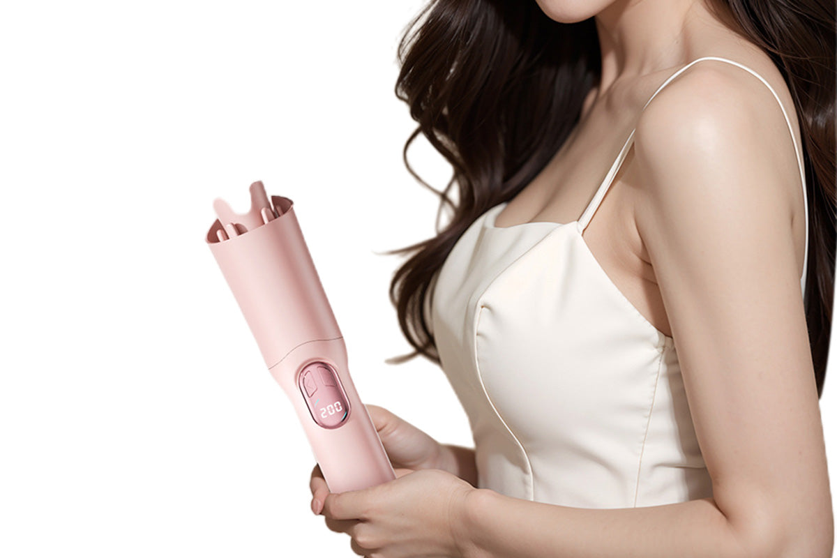 Automatic Curling Iron with 3 Temperatures Curling Iron 2-Way Rotation for Hair Styling