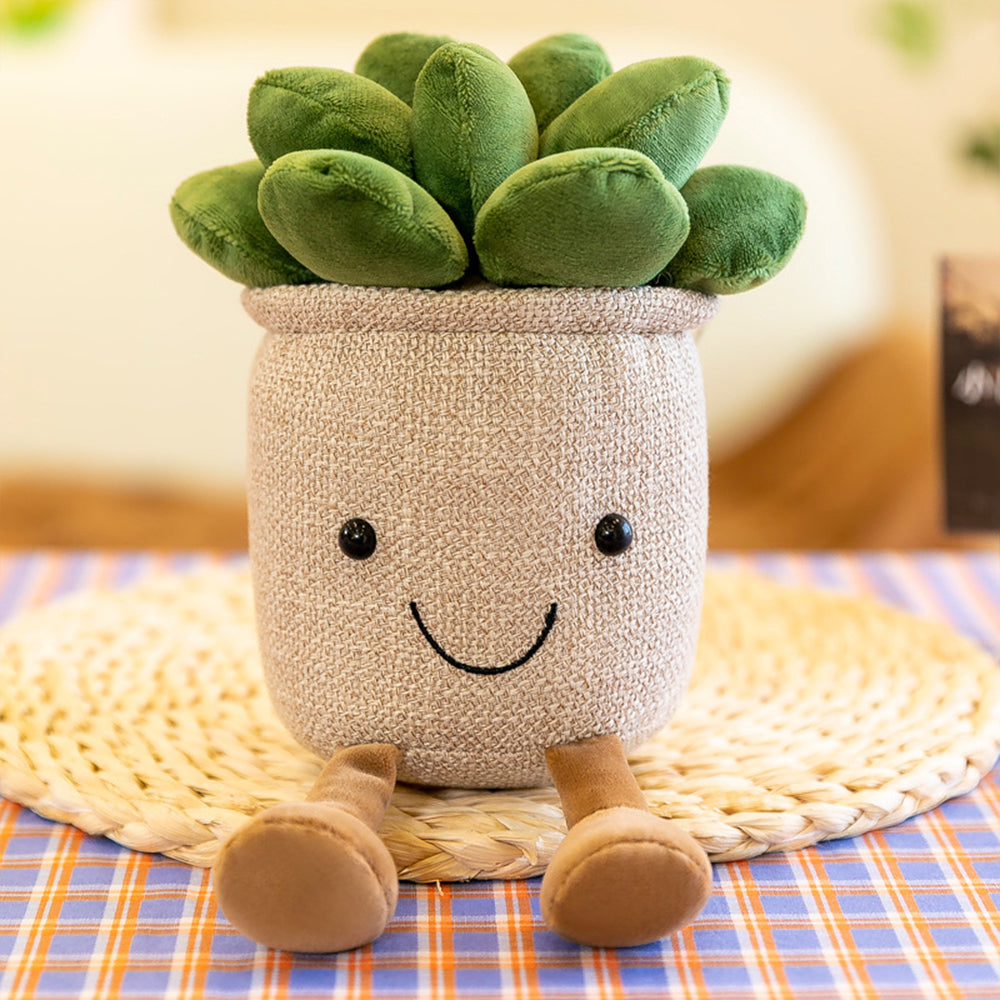 Potted Succulent Plush Stuffed Toy