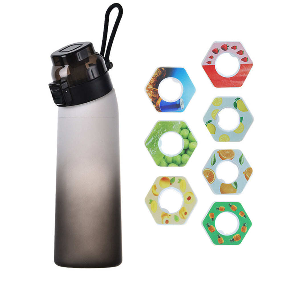 700ML Scent Water Bottle Leak Proof Sport Water Cup with 7 Fragrance Rings