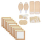 18 Pcs Reusable Castor Oil Wrap Kit
