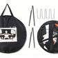 2-in-1 Portable Foldable Soccer Goal with Detachable Target