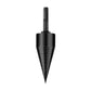 32mm Cone Firewood Log Splitter with 3Pcs Screw Drill Bits Hex Square Round