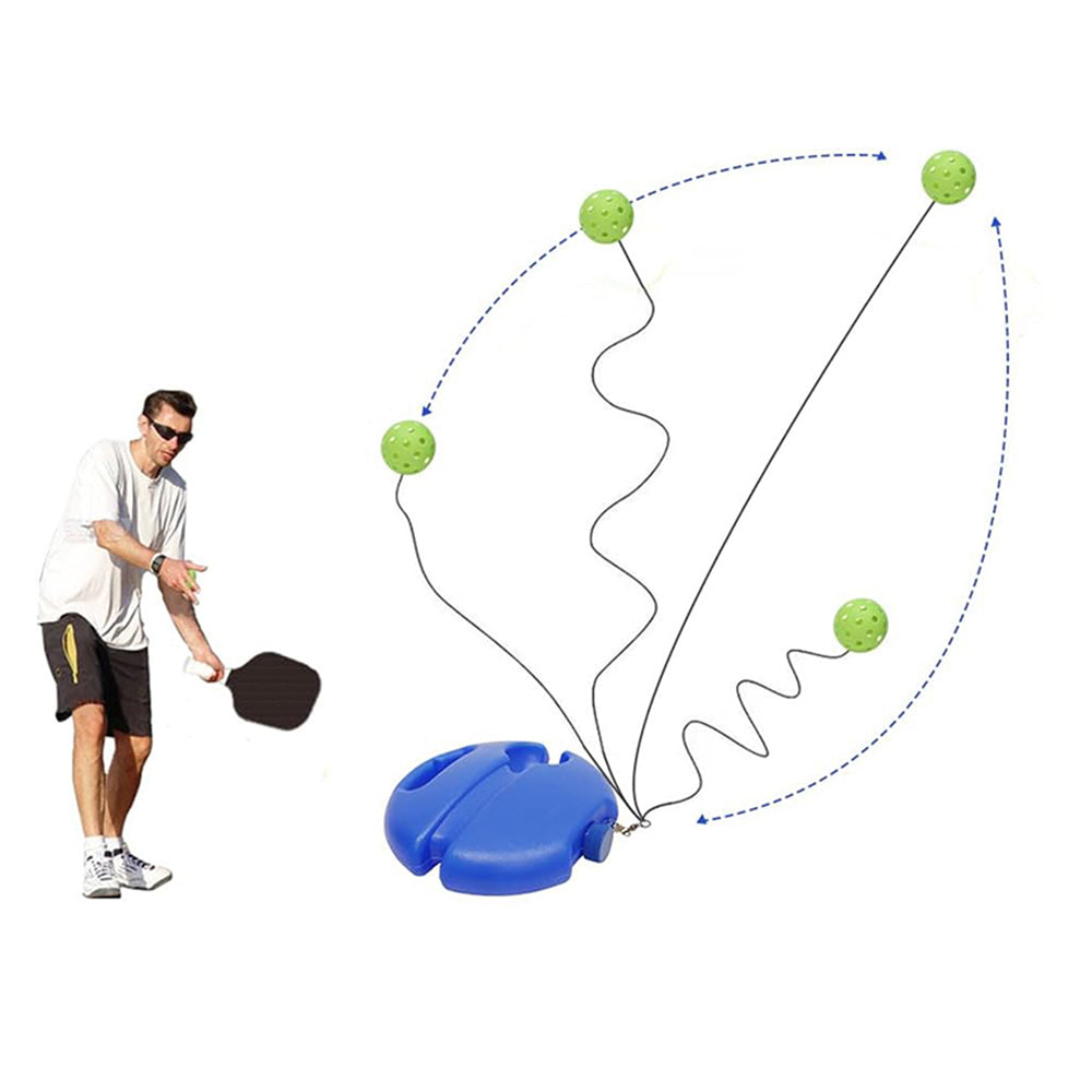 Pickleball Training with Rope Outdoor Indoor Portable Rebound Practice Tool