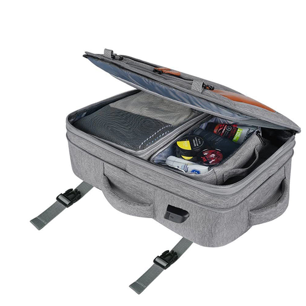 Business Travel Shoulder Backpack with Shoe Bag and Storage Bag