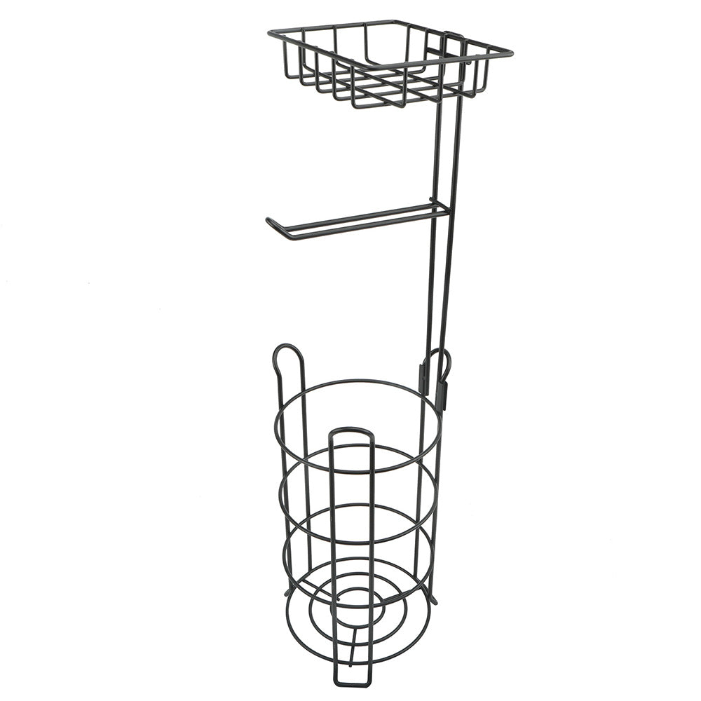 Freestanding Toilet Paper Holder with Storage Basket