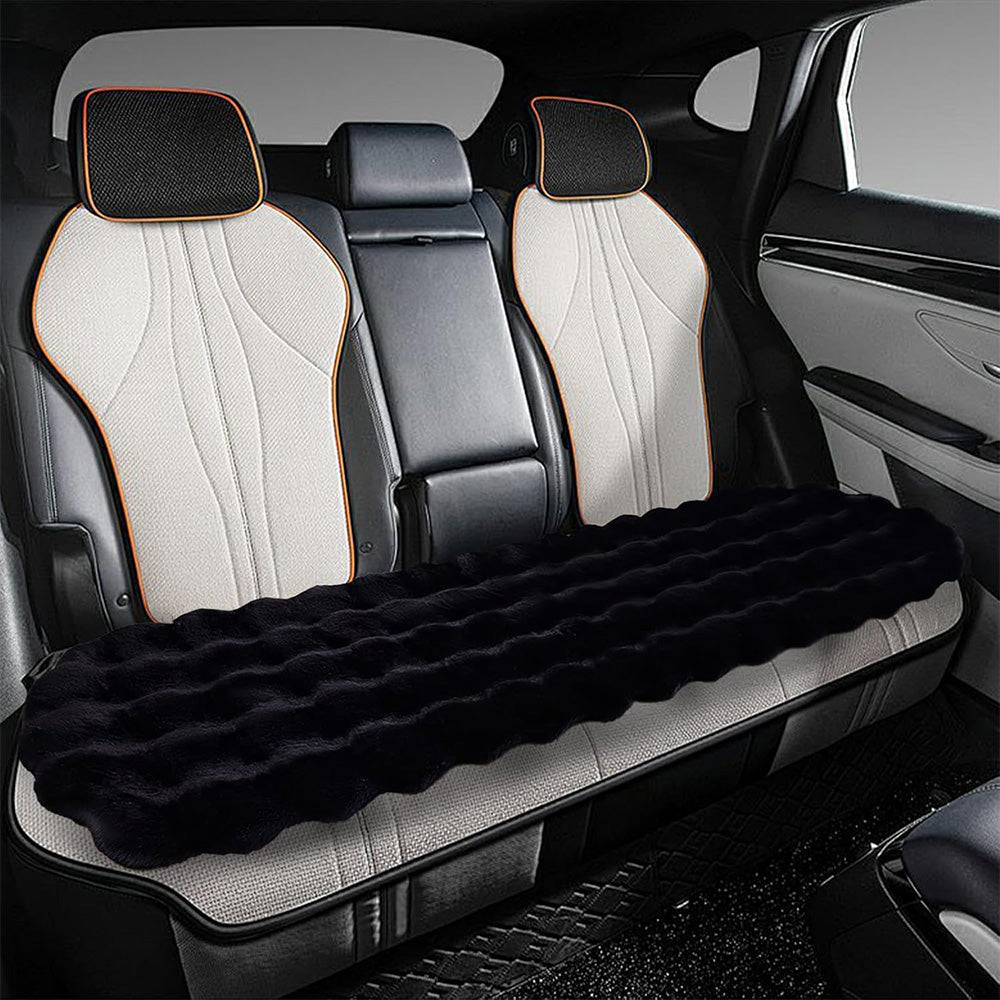 3Pcs Faux Fur Plush Seat Cushion Set Non Slip Seat Protector for Winter
