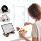 2Pcs Wooden Cookbook Display Stand