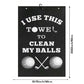 Golf Towel Cleaning Cloth With Clip For Golf Balls Clubs Bags