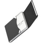 Business Card Holder Slim PU Leather Stainless Steel Name Card Case