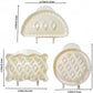 3Pcs Mini Pie Molds Dough Presser for Handmade Cookies and Pies