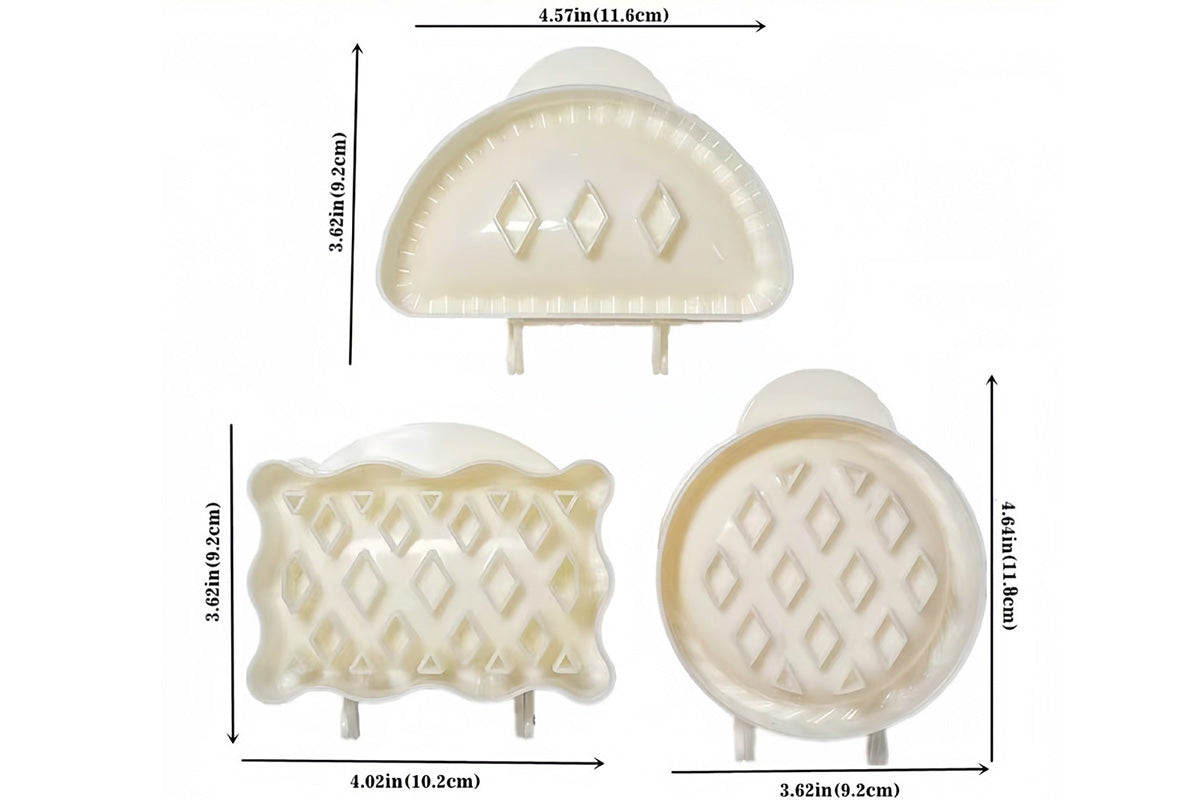3Pcs Mini Pie Molds Dough Presser for Handmade Cookies and Pies