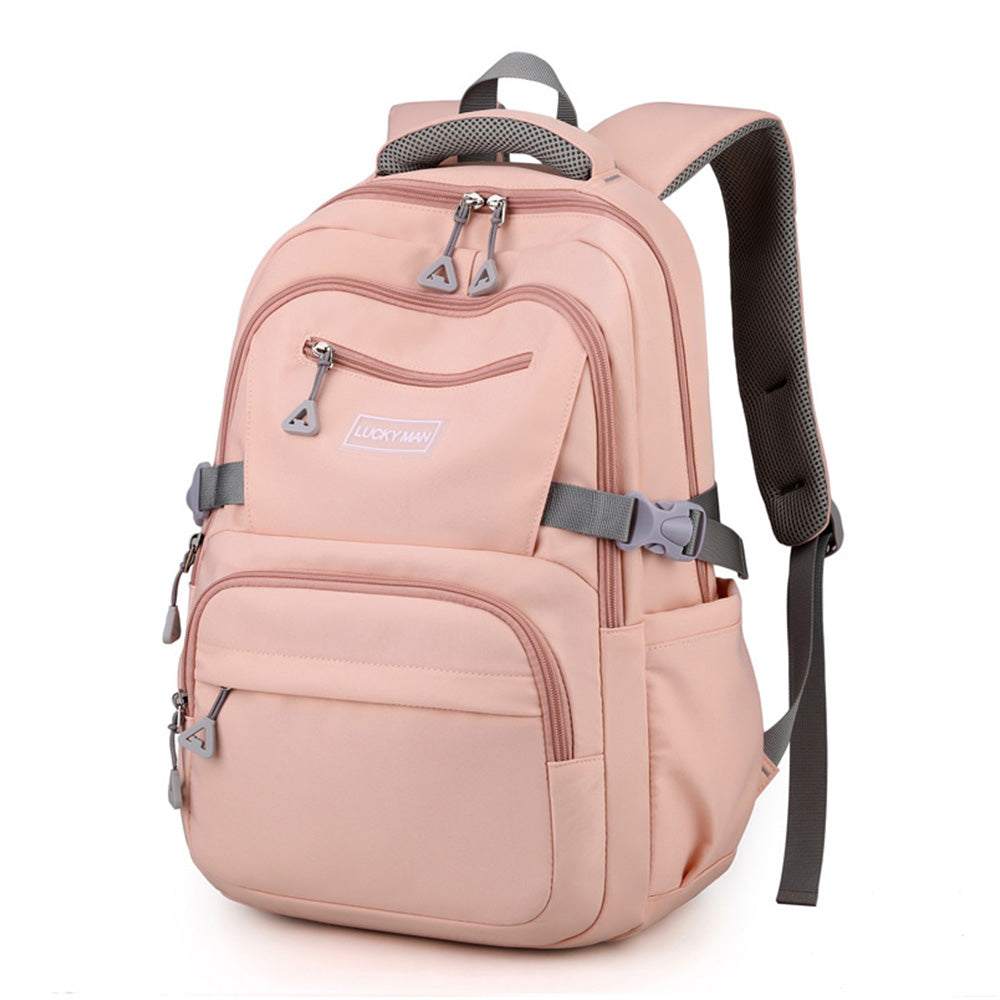Backpack Solid Teenage Girls School Shoulder Bag Nylon