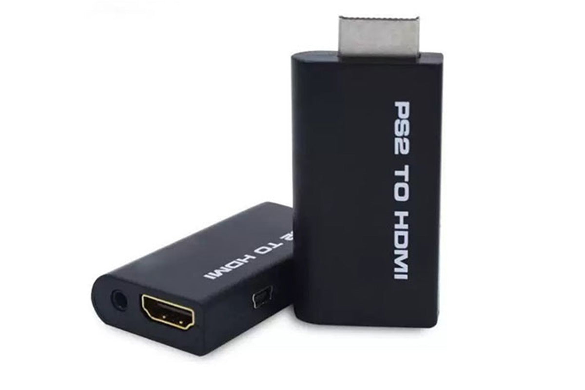 PS2 To HDMI Converter Adapter With USB Power Cable Supports All PS2 Display Modes