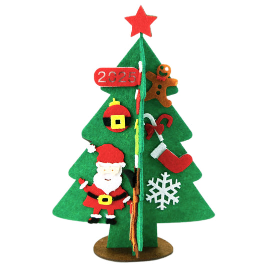 Felt Christmas Tree Set DIY with Removable Ornaments Xmas Hand Craft Decoration