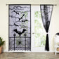 Large Halloween Door Curtain for Doors Windows Walls Bat Spider Web Door Cover for Holiday Party Decoration