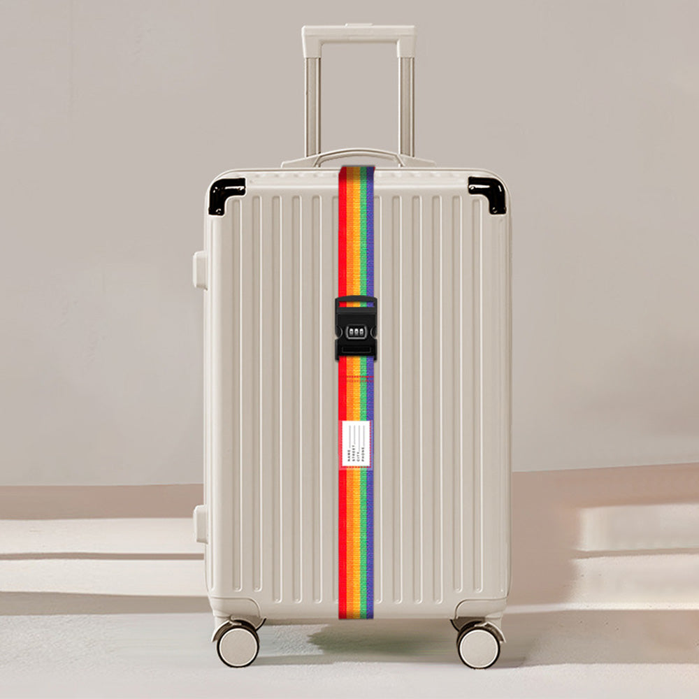 2Pcs Luggage Strap Code Password Travel Suitcase Secure Lock Security Packing Belt