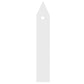 300PCS 10x2CM Plant Labels White Plastic Garden Tray Pot Plug Stick ID Marker Name Tag
