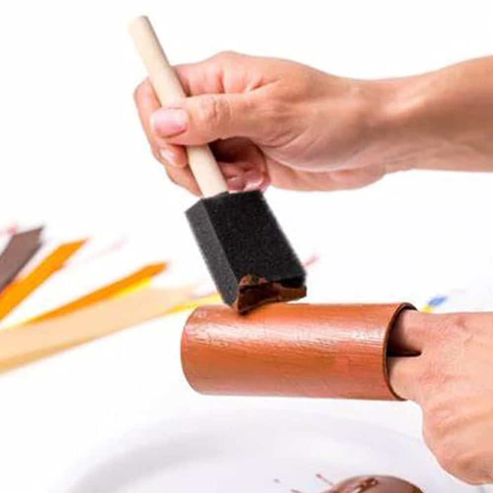 20Pcs 1 Inch Sponge Paint Brush Set Wood Handle Craft Touch Up Stain Brush
