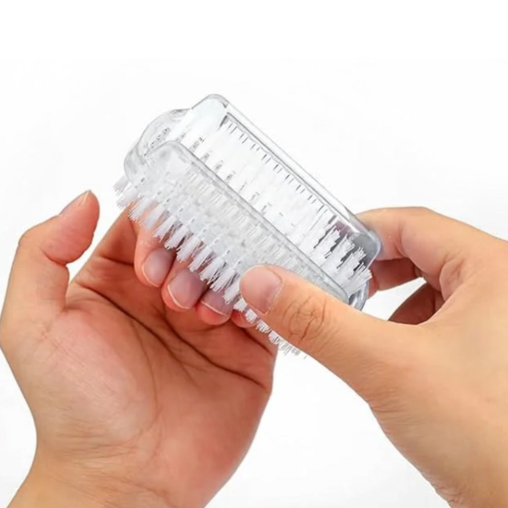 6Pcs Double Sided Nail Brushes Manicure Pedicure Cleaning Scrub Brush Set