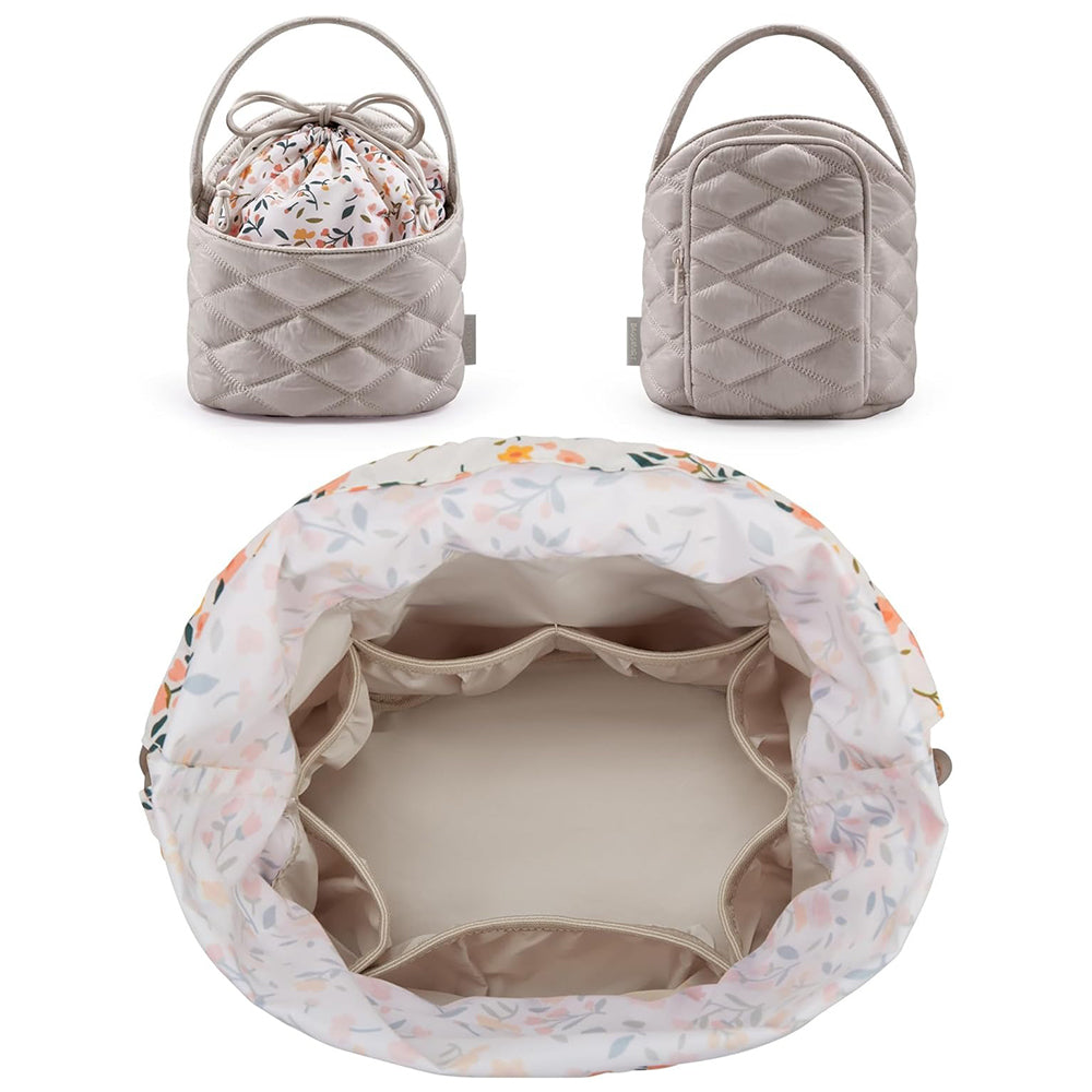 Travel Drawstring Cosmetic Storage Barrel Bag