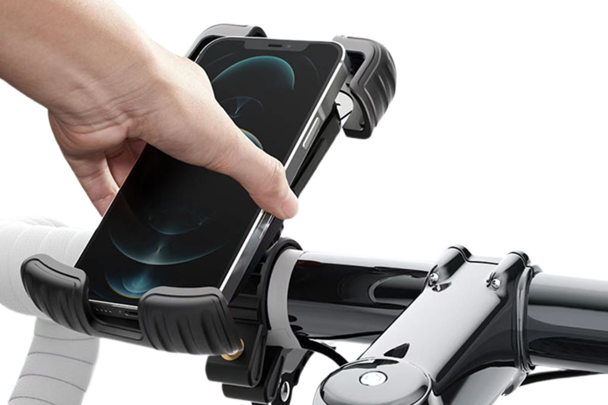 Aluminum Alloy 360-Degree Rotating Bike & Motorcycle Phone Holder for 4.7-6.8 Inch Smartphones
