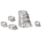91PCS Stainless Steel Hose Clamps Clips Adjustable Range Worm Gear Pipe Clamp Kit