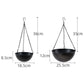 Set of 2 Iron Hanging Planter Pots