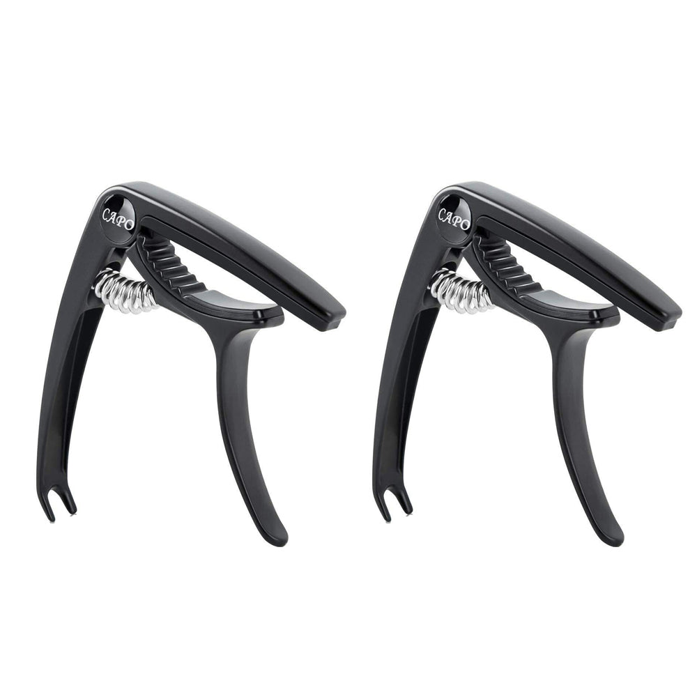 2Pcs Zinc Alloy Electric Guitar Tuner Folk Dual-use Guitar Clip Accessories
