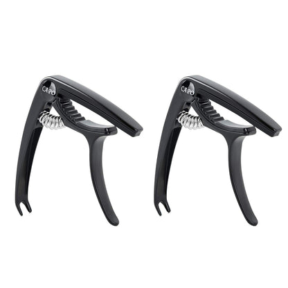 2Pcs Zinc Alloy Electric Guitar Tuner Folk Dual-use Guitar Clip Accessories