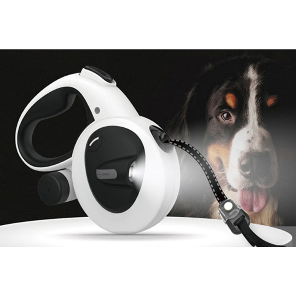 5m Auto Retractable Dog Leash with LED Light Pet Walking Lead for Small Medium Large Dogs