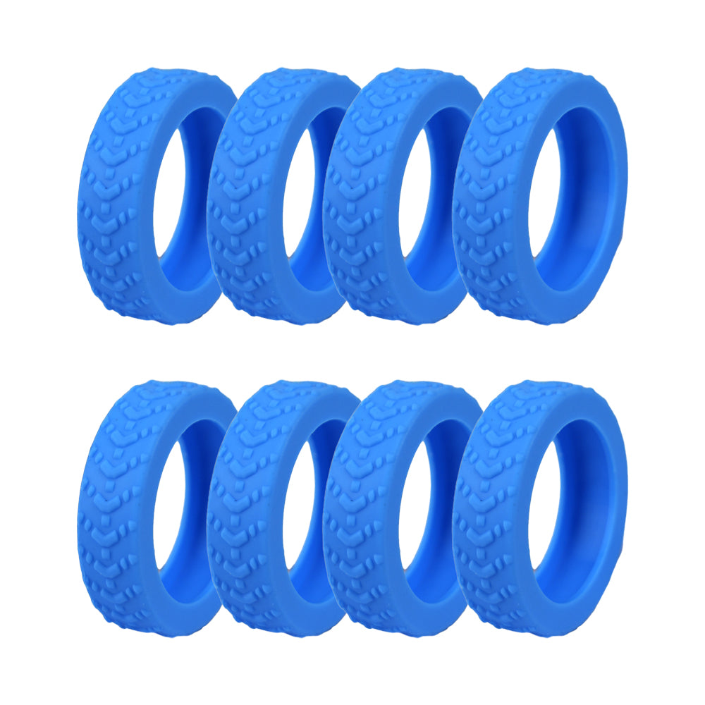 8Pcs Silicone Luggage Wheel Protection Cover