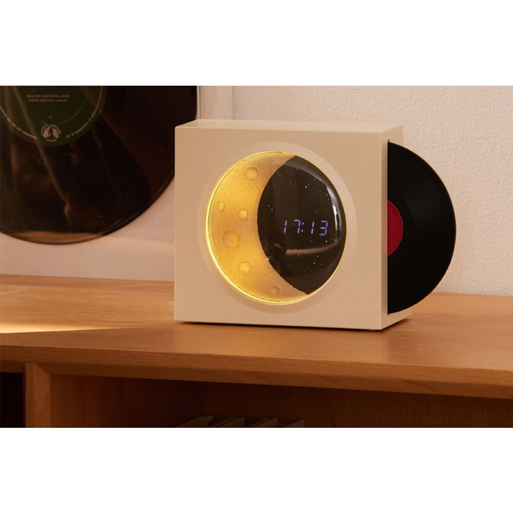 4 in 1 Digital Clock with Bluetooth Music Player Retro CD Simulation Display for Home Decor