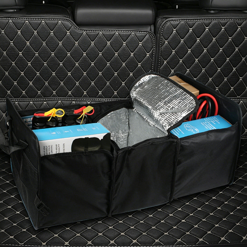 Car Storage Box Oxford Fabric Organizer Insulation Compartment Vehicle Storage Box
