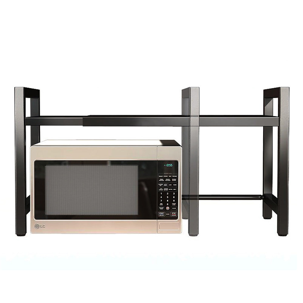 Adjustable Microwave Oven Shelf Kitchen Countertop Organizer Rack