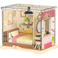 DIY Miniature Dollhouse Kit 3D Puzzle Dollhouse Toy with Dust Cover and Light