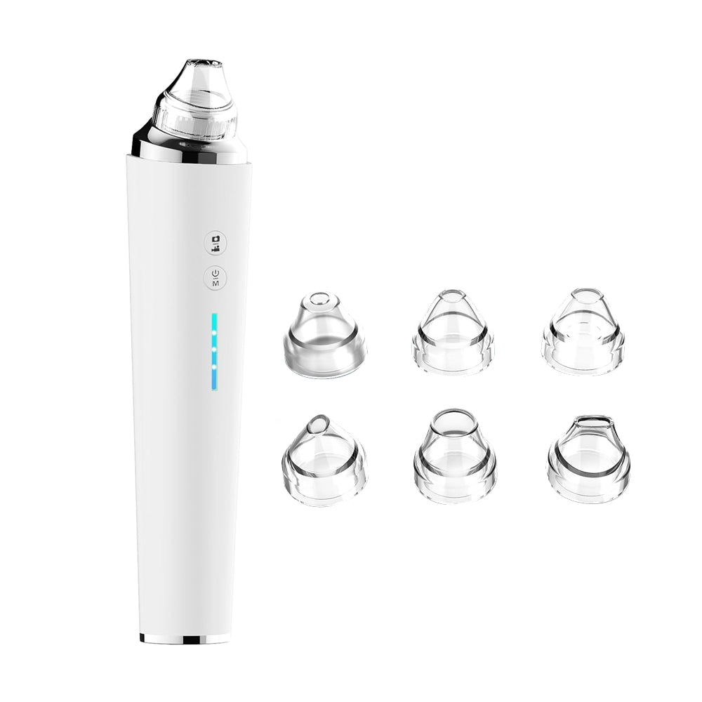 Blackhead Remover Pore Vacuum Suctioner 3 Suction Power and 6 Suction Heads WiFi Visible Facial Pore Cleanser with HD Camera