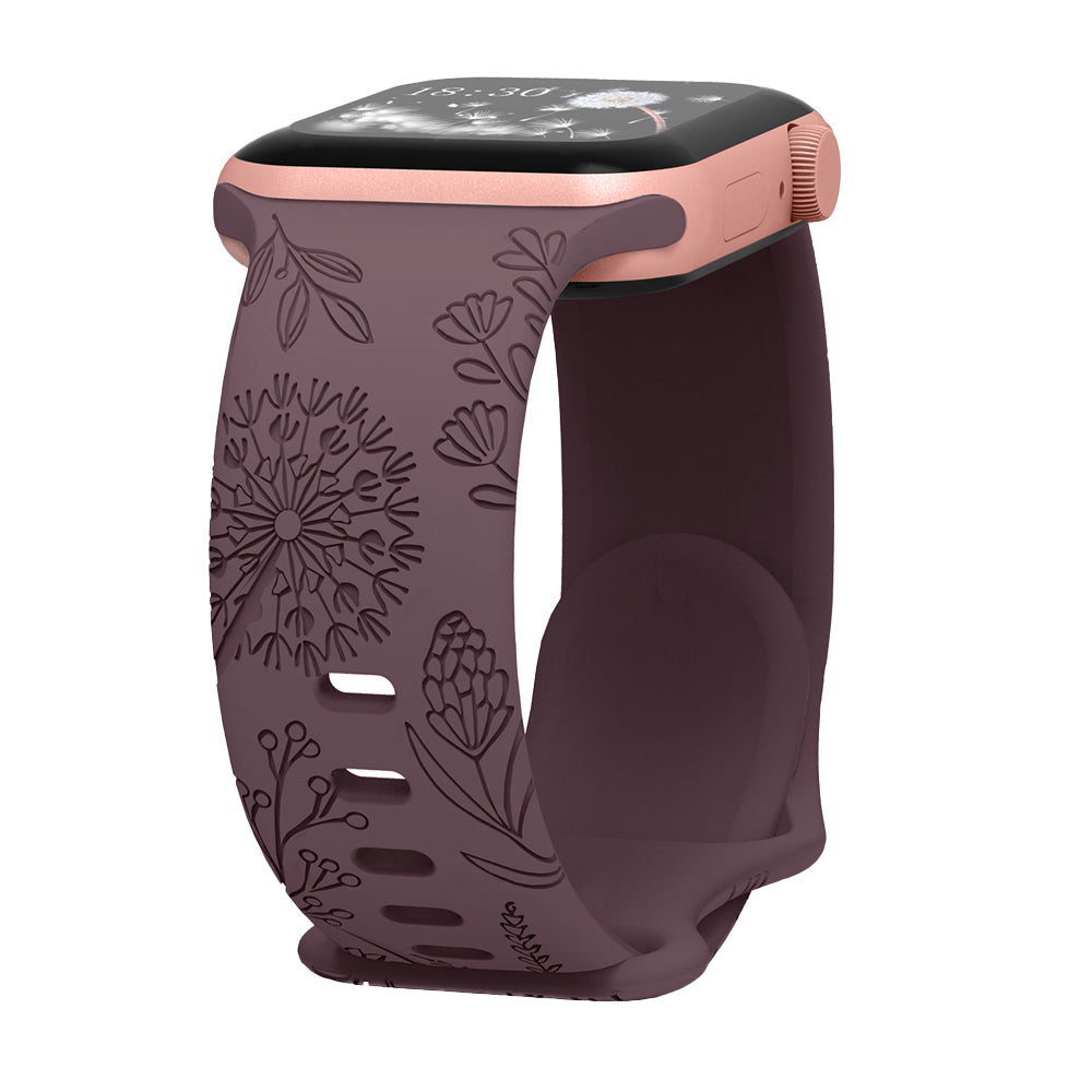 Dandelion Floral Wristband Replacement Strap for Apple Watch
