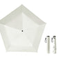 Black Coated Compact Folding Umbrella Lightweight Portable Pocket Umbrella