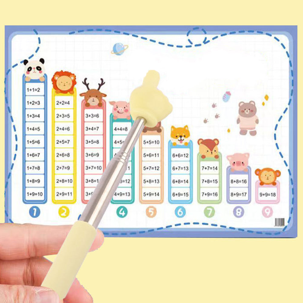 5-Pack Colorful Retractable Finger Pointer Sticks for Teachers and Students