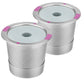 2 PCS Stainless Steel Coffee Filter Pods Compatible With Keurig 1.0 2.0 Reusable K Cups