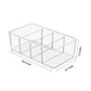 Set of 2 Clear Plastic Storage Bins Container for Pantry & Kitchen Fridge Organizer